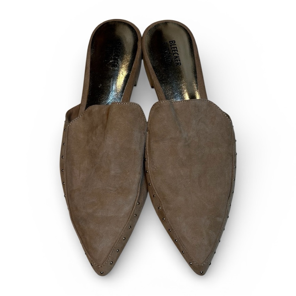 Bleecker Brown Studded Mules for Women